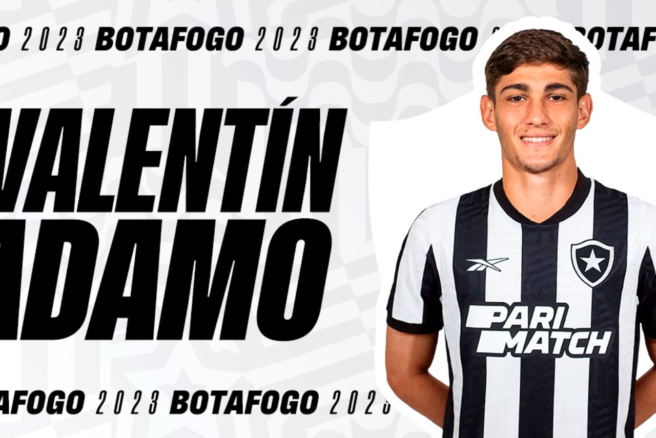 Foto do anúncio de Valentín Adamo pelo Botafogo