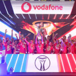 Time do Benfica comemora título da Supertaça de Portugal