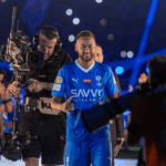 Neymar foi apresentado à torcida do Al-Hilal neste sábado (19) (Foto: Al-Hilal/Divulgação)