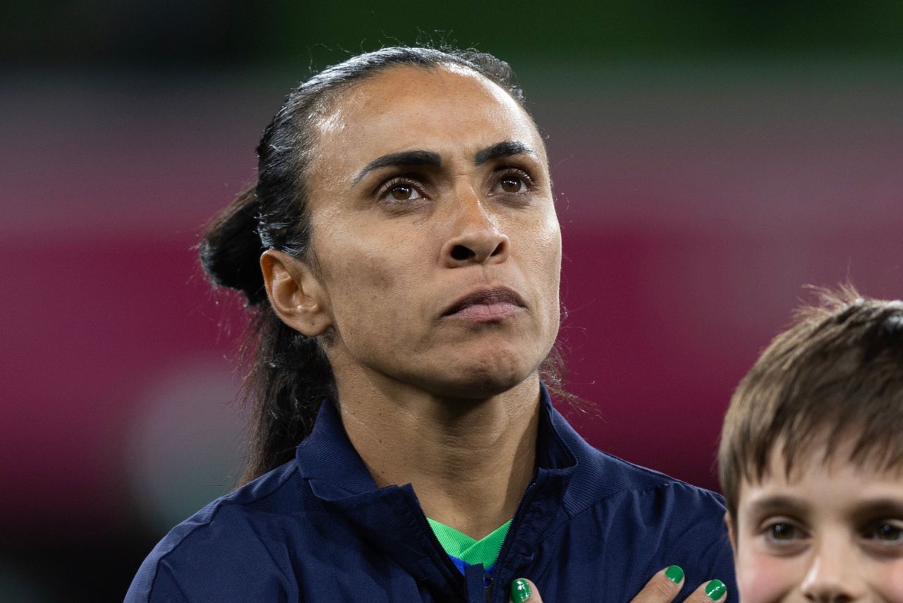Marta jogou sua última partida com a camisa da Seleção Brasileira em uma Copa do Mundo Feminina