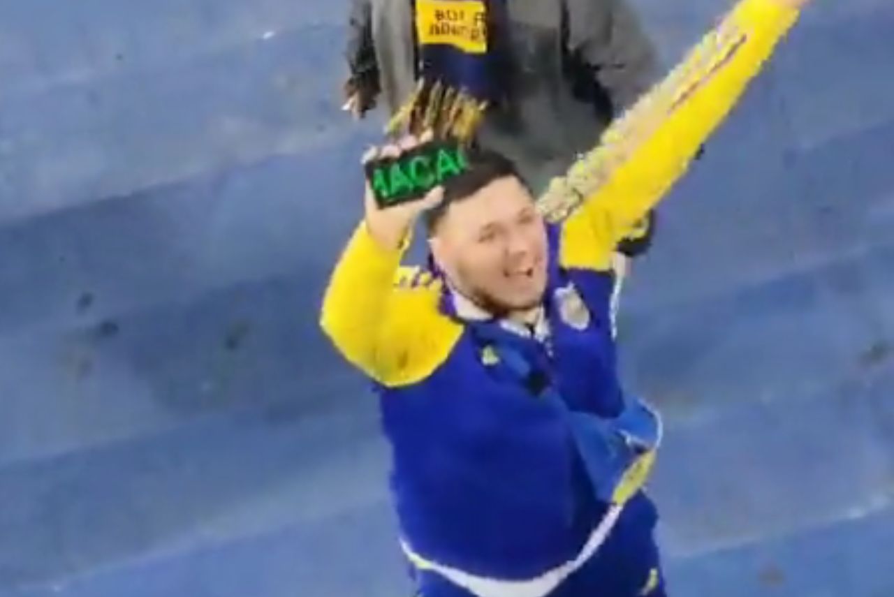 Torcedor do Boca Juniors chama palmeirenses de 'macacos' (Foto: Twitter/Reprodução)