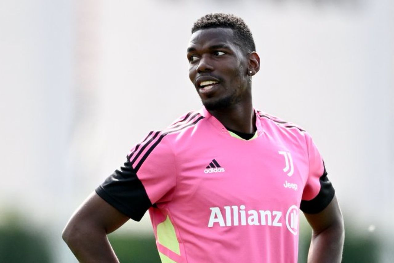 Pogba em treino da Juventus