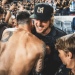 Ator Owen Wilson foi uma das celebridades que prestigiaram Messi neste domingo (3) (Foto: Inter Miami CF/Twitter)