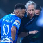 Neymar e Jorge Jesus em partida do Al-Hilal