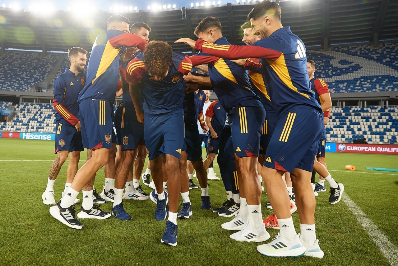 Espanha durante treino