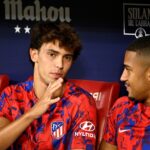 João Félix no banco de reservas do Atlético de Madrid