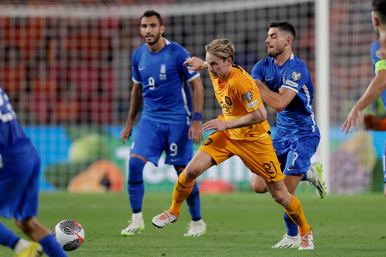 Holanda vence Grécia (3-0) e assume 2º lugar do Grupo B das Eliminatórias da Euro-2024