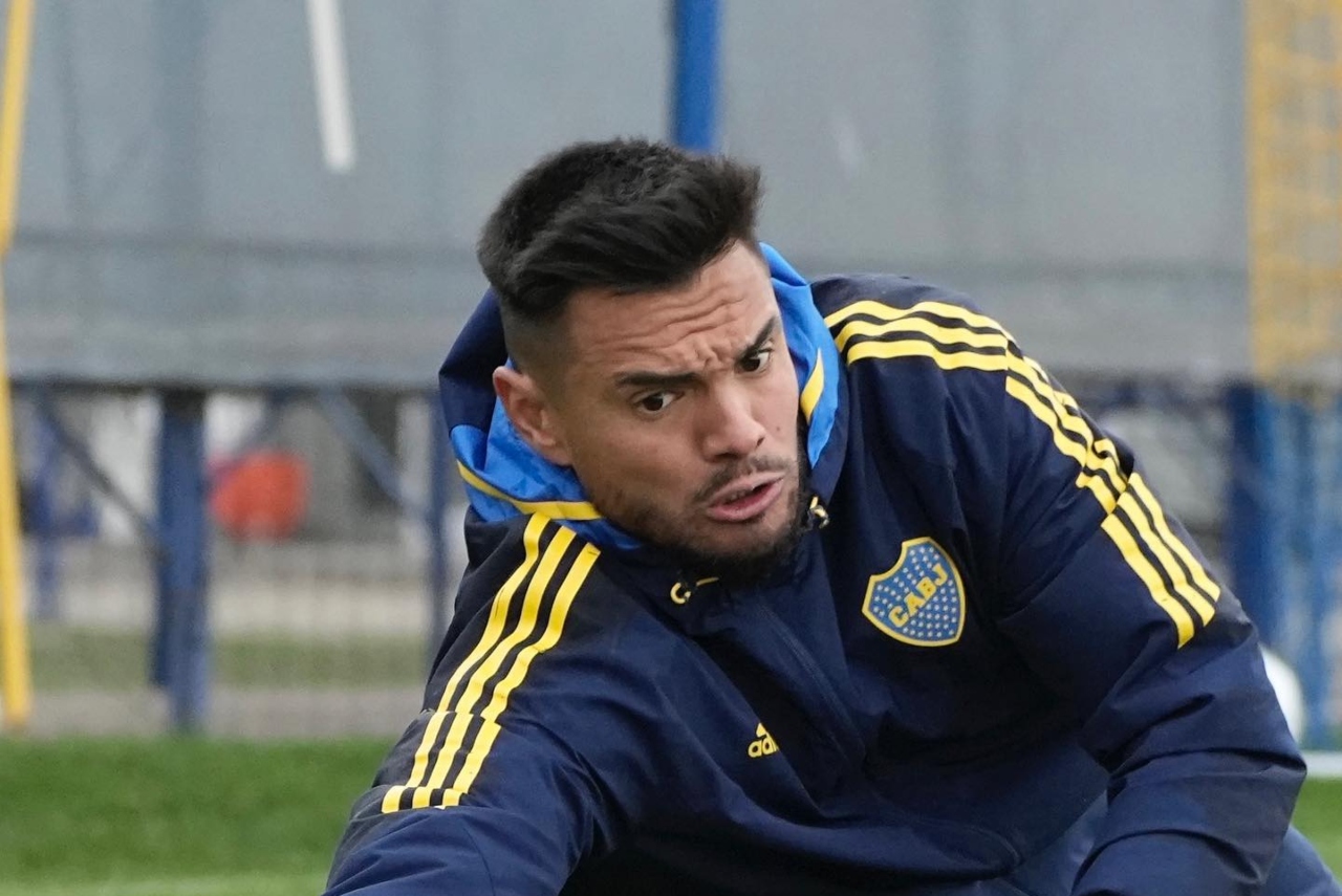 Sérgio Romero em treino pelo Boca