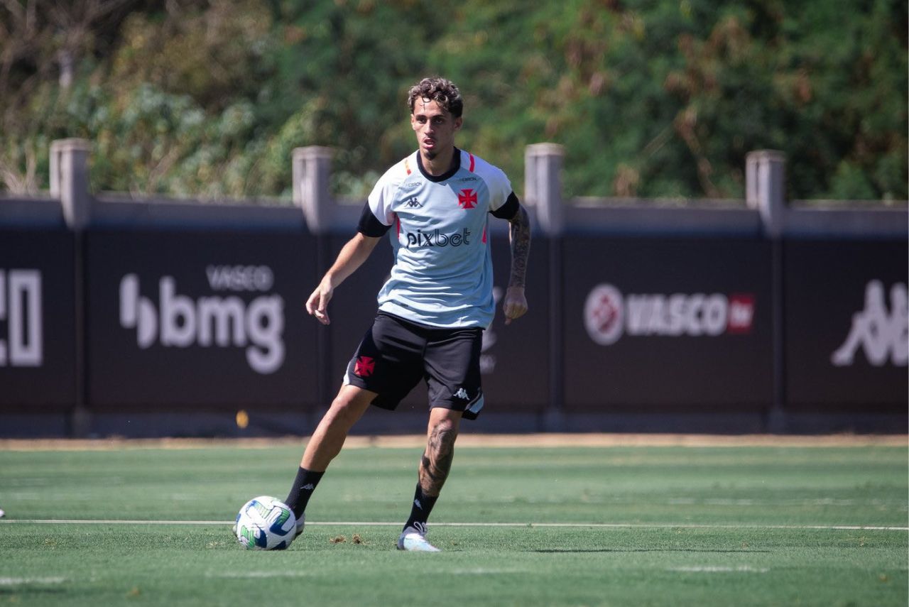 Marlon Gomes em treino do Vasco