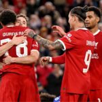 Diogo Jota marcou o terceiro gol para os donos da casa (Foto: Liverpool FC/Divulgação)