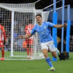 Julián Álvarez marcou duas vezes na vitória do Manchester City (Foto: UEFA/Divulgação)