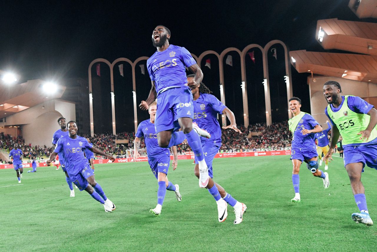 Jérémie Boga marcou para o Nice nos acréscimos (Foto: OGC Nice/Divulgação)