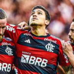 Pedro foi autor do gol de pênalti do Flamengo (Foto: Twitter/Reprodução)