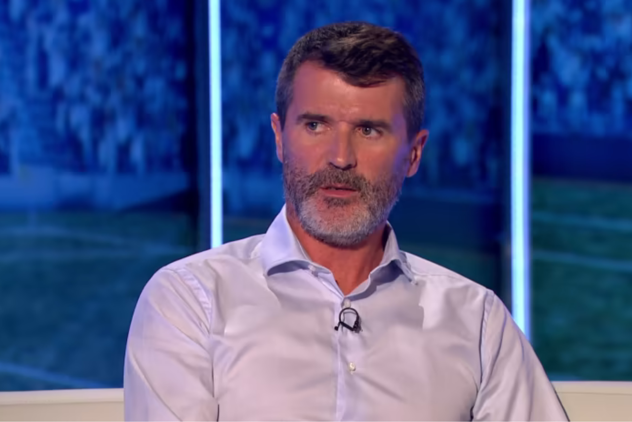 Roy Keane, ídolo do Manchester United, foi agredido neste domingo (3) (Foto: ITV Sports/Reprodução)