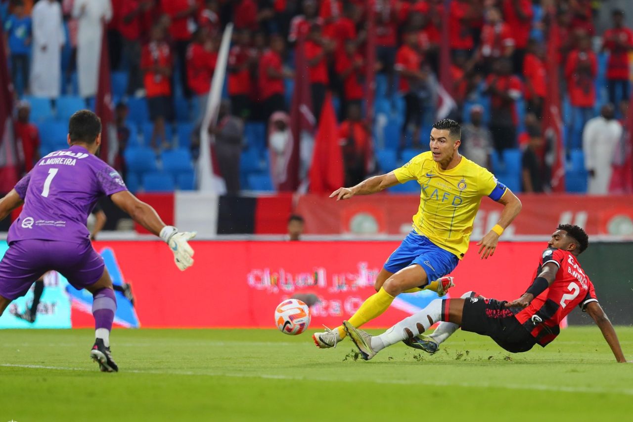 Cristiano Ronaldo marcou mais uma vez e assumiu artilharia (Foto: Al-Nassr FC/Divulgação)