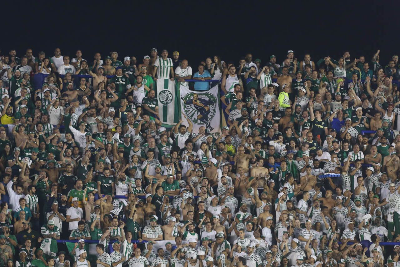 Torcida do Palmeiras na La Bombonera em 2018