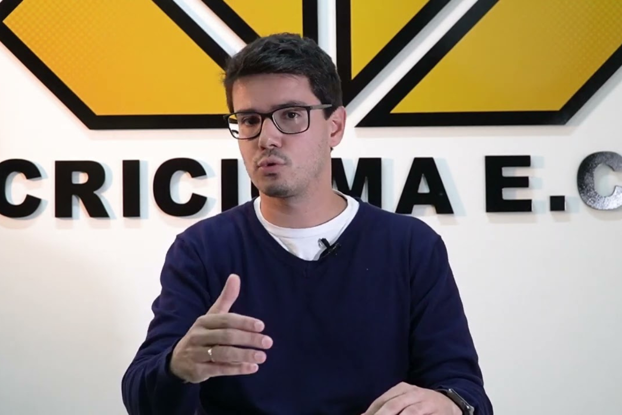 Rodolfo Moretti, dirigente do Criciúma, informou que clube vai solicitar homologação do título (Foto: Engeplus/Reprodução)