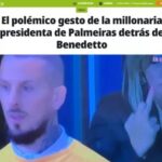 Presidente do Palmeiras foi confundida por jornal argentino (Foto: Diario Olé/Reprodução)