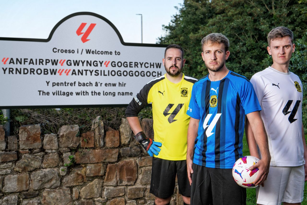 Clube galês vai receber patrocínio da La Liga (Foto: CPD Llanfairpwll FC/Twitter)