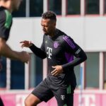 Boateng treinando no Bayern de Munique