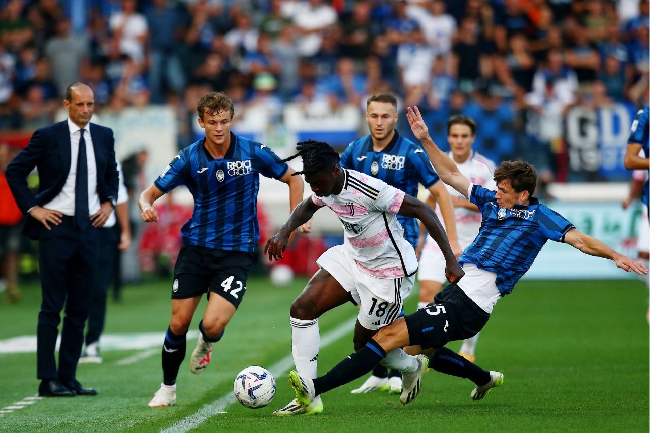 Atalanta e Juventus fizeram jogo disputado no Italiano (Foto: Lega Serie A/Divulgação)