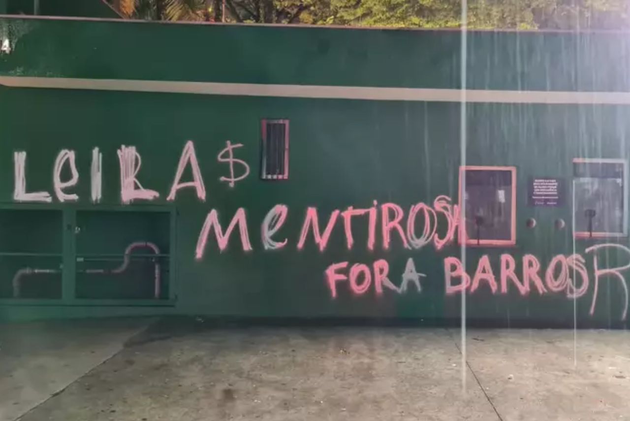 Torcida do Palmeiras protestou após resultados negativos