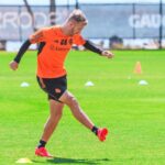 Pedro Henrique em treino do Internacional