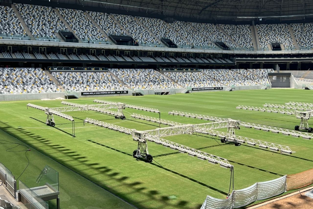 Gramado do estádio do Atlético-MG