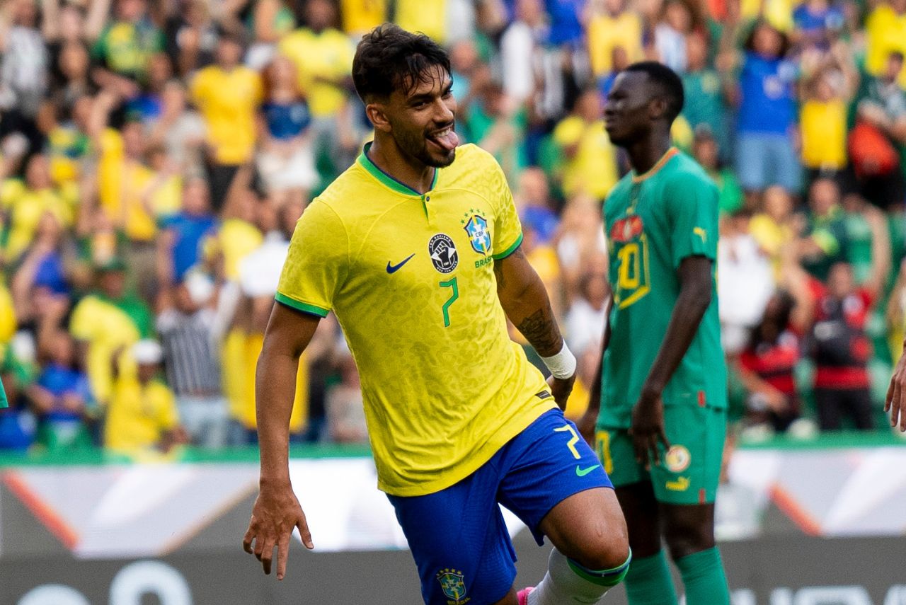 Paquetá em amistoso da Seleção contra Senegal