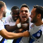 Jogadores da Inter de Milão comemorando