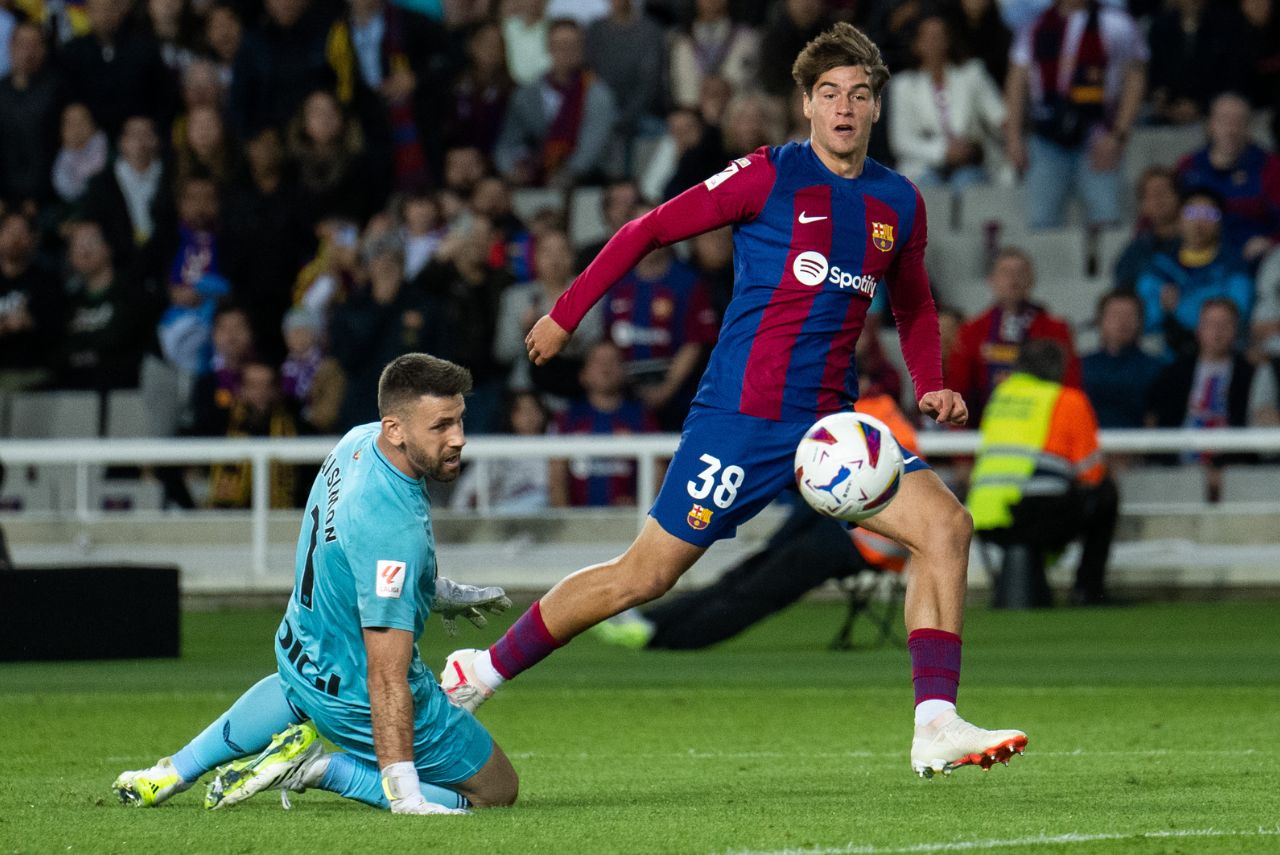 Jovem garantiu a vitória do Barcelona