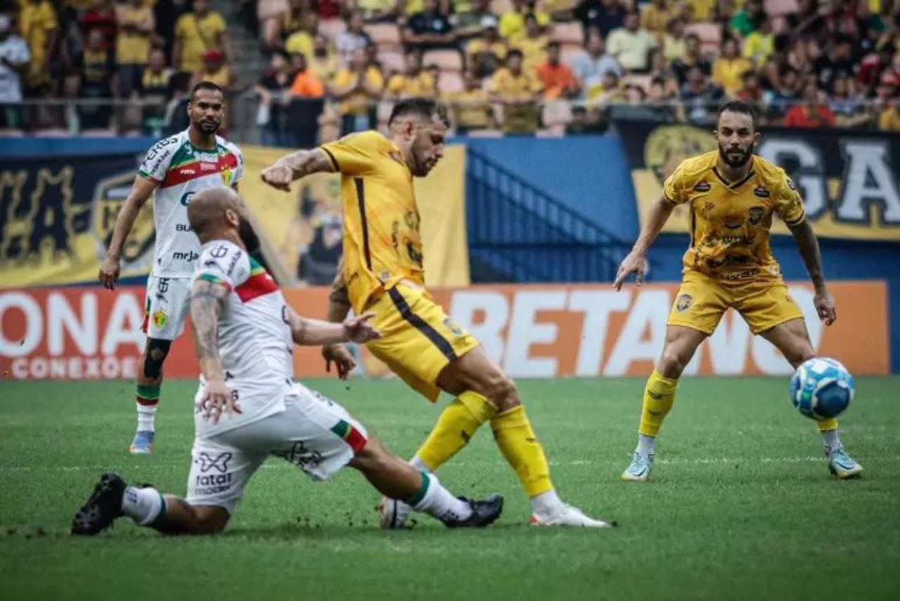 Amazonas e Brusque não balançaram as redes no primeiro jogo da final da Série C (Foto: João Normando/Amazonas FC)