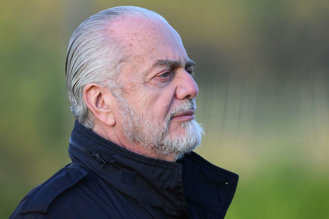 Aurelio de Laurentiis, proprietário do Napoli (Foto: SSC Napoli/Divulgação)