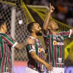 Keno marcou duas vezes na vitória do Fluminense sobre o Goiás (Foto: Marcelo Gonçalves/Fluminense FC)