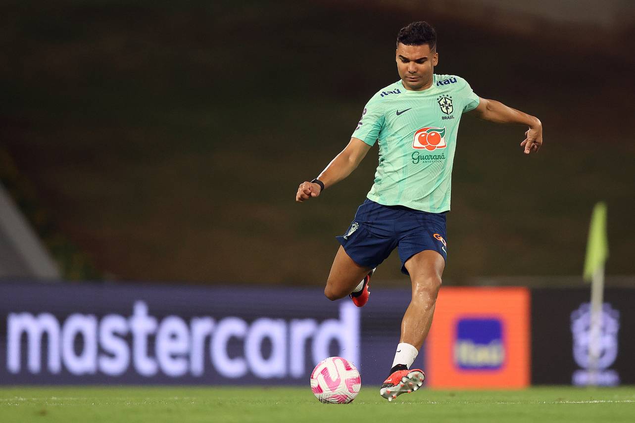 Casemiro não treina e pode ser dúvida contra o Uruguai Foto: Vitor Silva/CBF