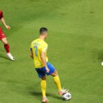 Cristiano Ronaldo marcou dois na vitória do Al-Nassr sobre o Al-Duhail (Foto: Al-Nassr/Divulgação)