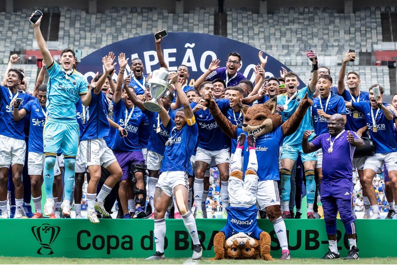 Cruzeiro conquistou título inédito da Copa do Brasil Sub-20 (Foto: Cruzeiro/Divulgação)