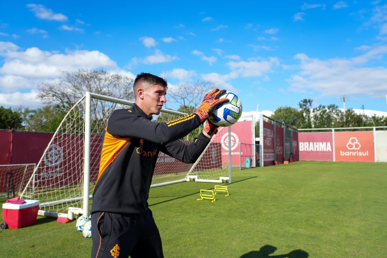 Rochet em treino pelo Internacional no último domingo