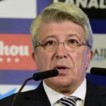 Enrique Cerezo, presidente do Atlético de Madrid (Foto: Javier Soriano/AFP)