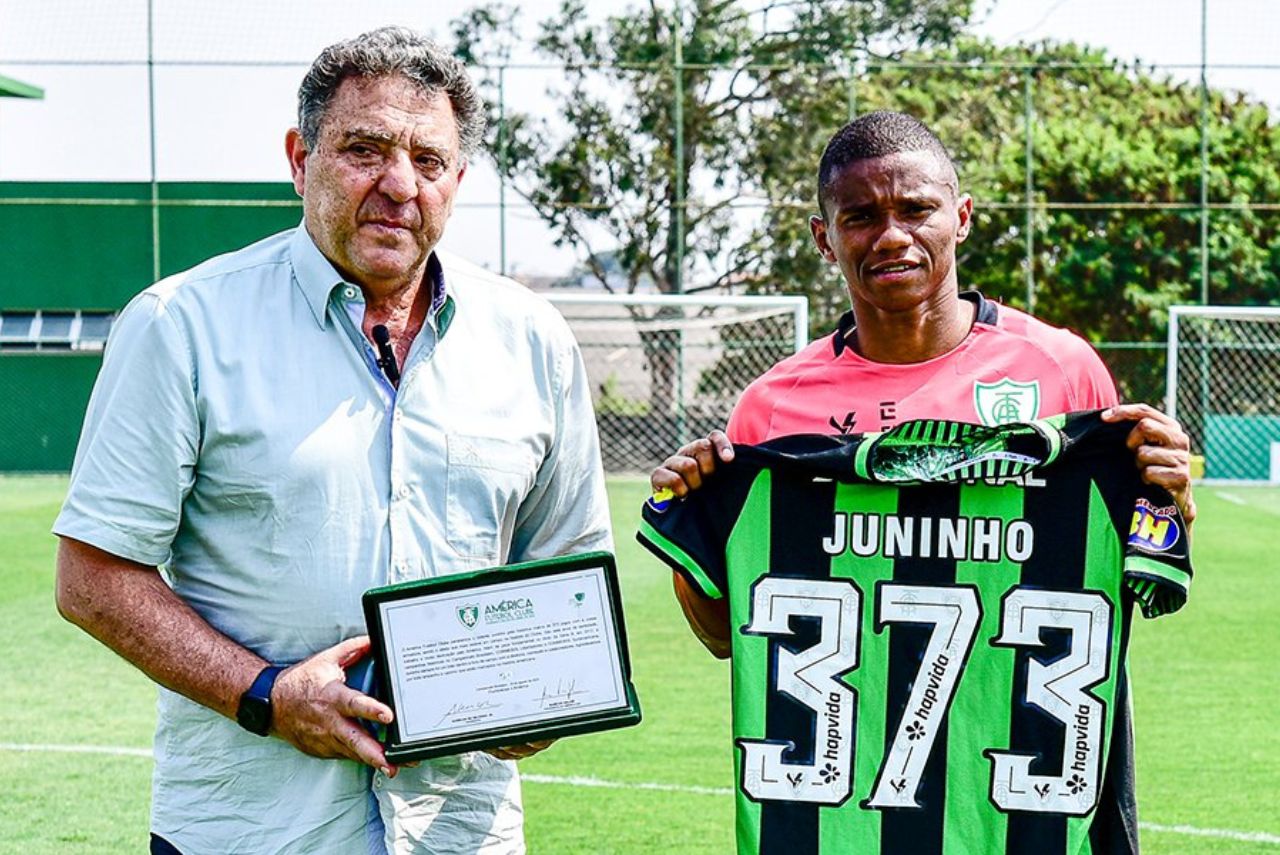 Marcus Salum e Juninho foram punidos pelo STJD (Foto: América-MG/Divulgação)