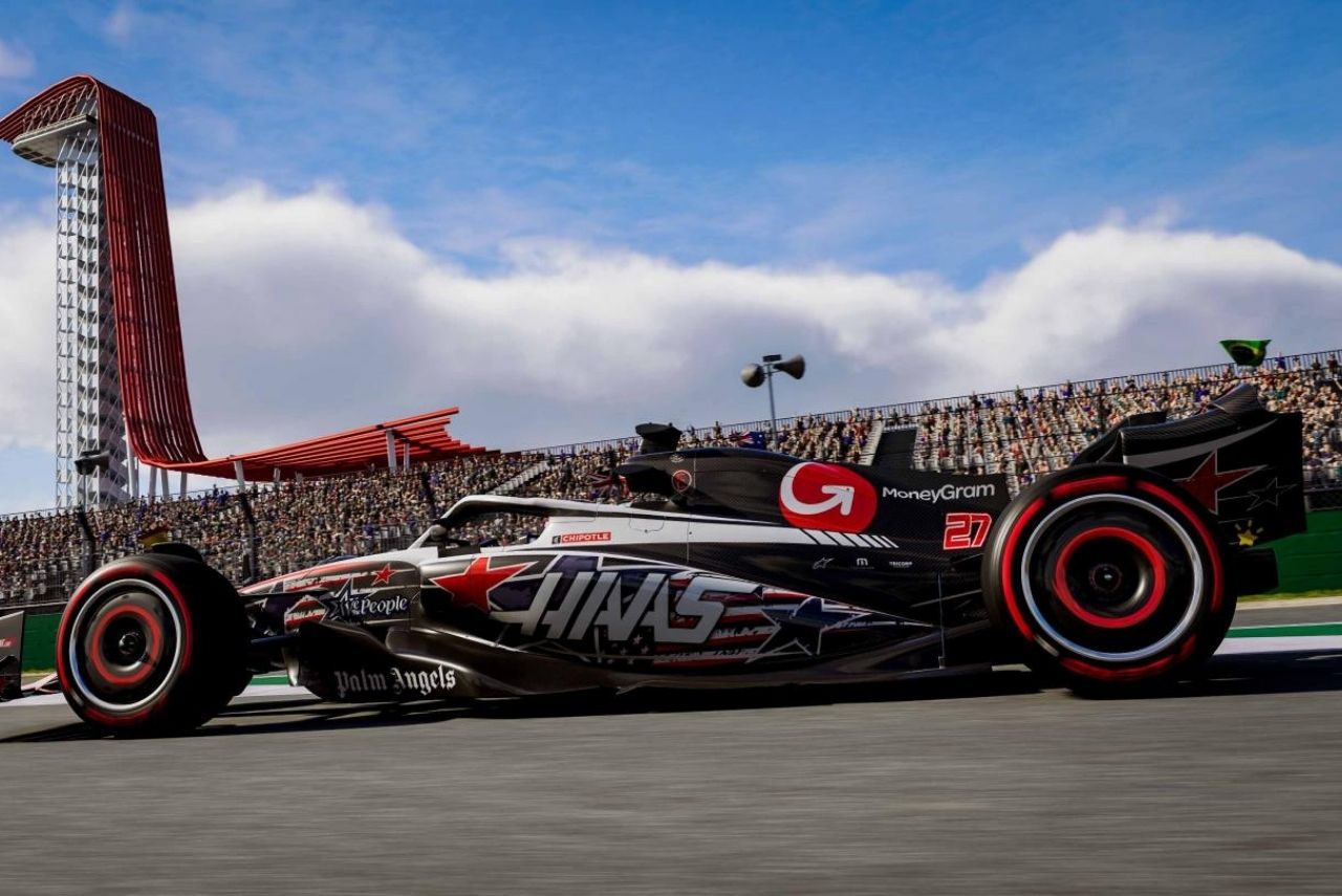 Haas VF-23 terá pintura especial para GP dos EUA (Foto: Haas/Divulgação)