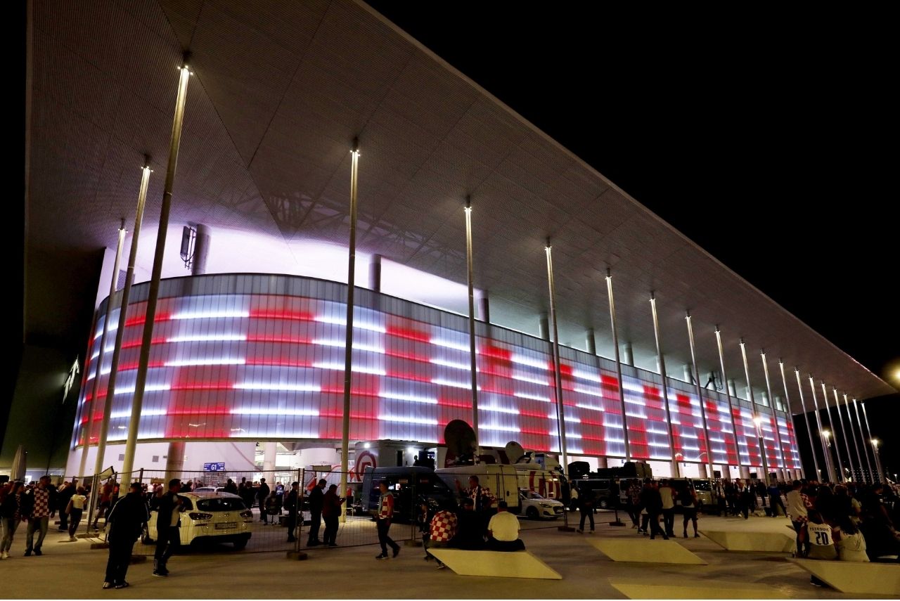 Partida entre Croácia e Turquia aconteceu na Opus Arena, na cidade croata de Osijek (Foto: HNS/Divulgação)