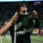 Raphael Veiga fez o gol da vitória do Palmeiras sobre o Bahia (Foto: X/Reprodução)