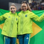 Rebeca Andrade e Flavia Saraiva com a prata