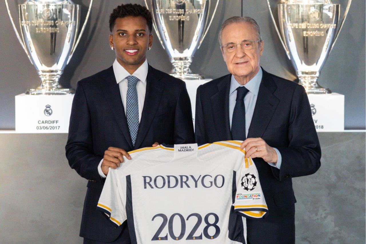 Rodrygo estendeu vínculo com o Real Madrid