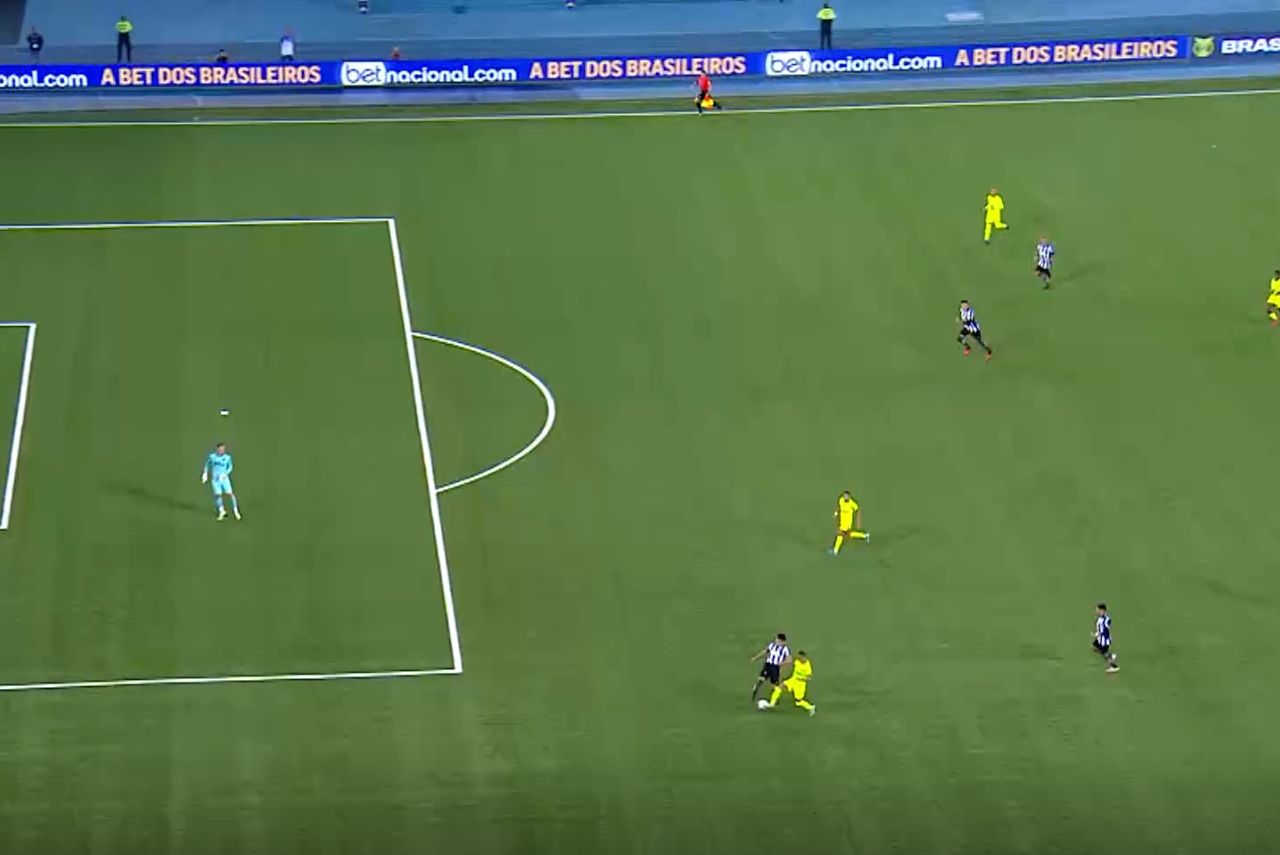 Lance culminou na expulsão do zagueiro do Botafogo