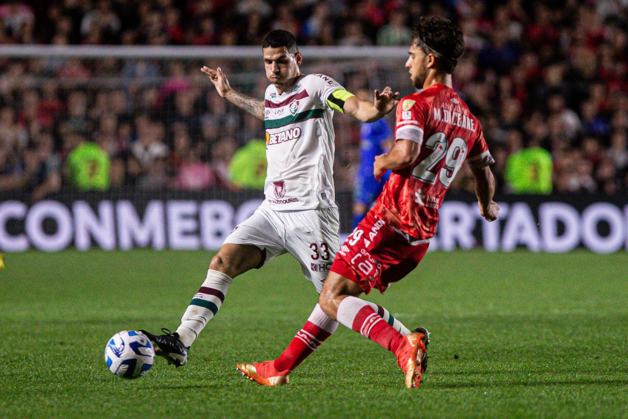 Nino no empate do Fluminense contra o Argentinos Jrs