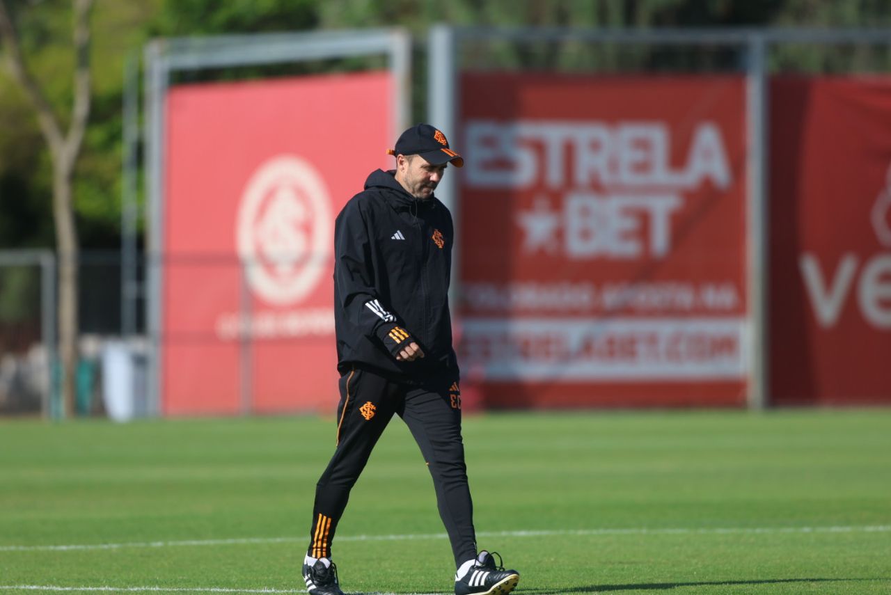 Coudet em treino do Internacional