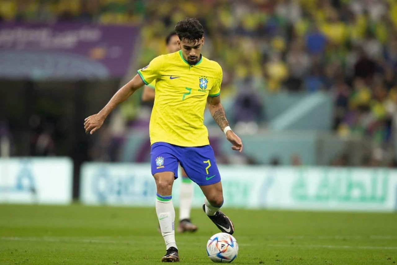 Lucas Paquetá em ação pela Seleção