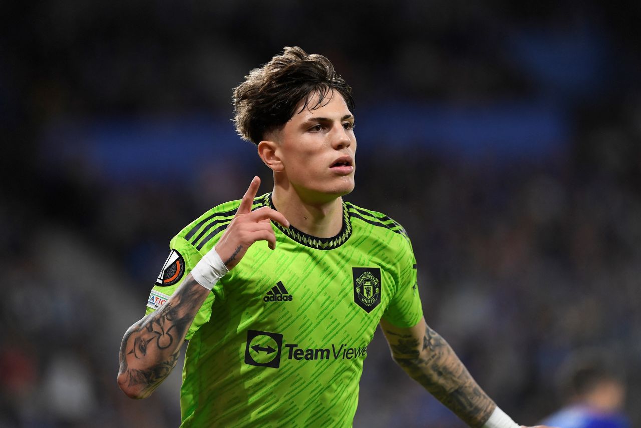 Garnacho, de 19 anos, em ação pelo Manchester United